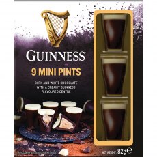 Guinness 9 Mini Chocolate Pints 82g Guinness 9 Mini Chocolate Pints 82g