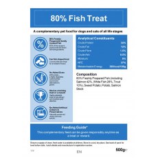 Willowbrook Pets 80% Fish Dog Treats   500g Willowbrook Pets 80% Fish Dog Treats   500g