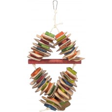 TRIXIE Toy on a sisal rope with cardboard, 18 x 35 cm, multi coloured TRIXIE Toy on a sisal rope with cardboard, 18 x 35 cm, multi coloured