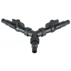 PONDXPERT Y Piece Distributor Small 20/25mm with taps PONDXPERT Y Piece Distributor Small 20/25mm with taps