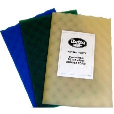 BETTA 4500L Budget Foam (3pk 1 xwhite,green&blue) BETTA 4500L Budget Foam (3pk 1 xwhite,green&blue)