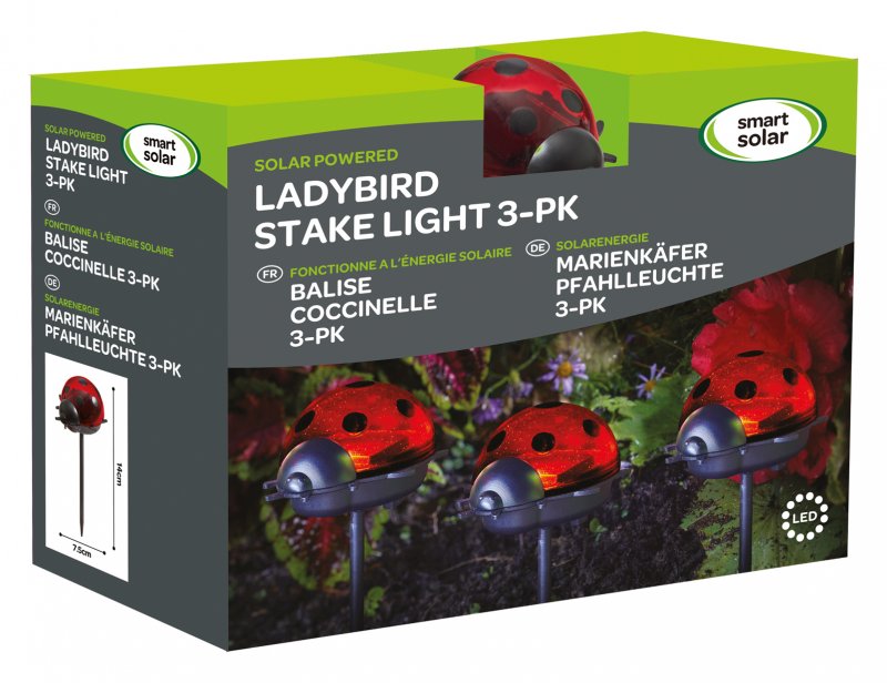 1080015 - Ladybird Stake - Triple Pack - 3D