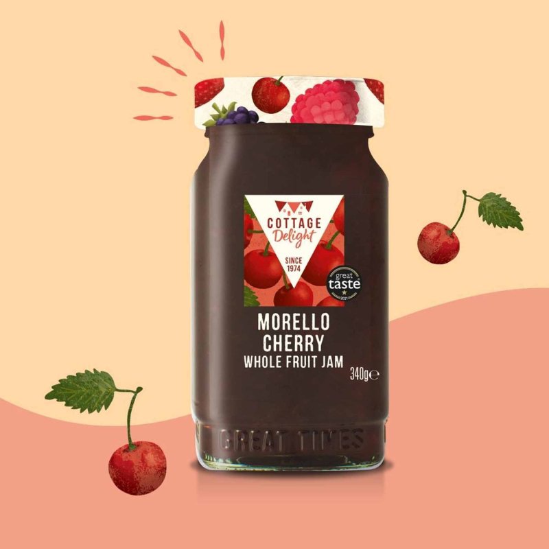 CD100162 Morello Cherry Whole Fruit Jam