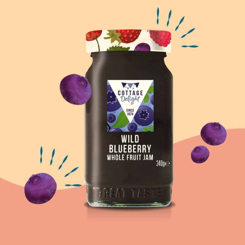 CD100166 Wild Blueberry Whole Fruit Jam
